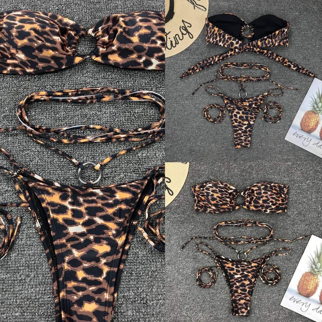 Animal print bikini - full view with flattering cut